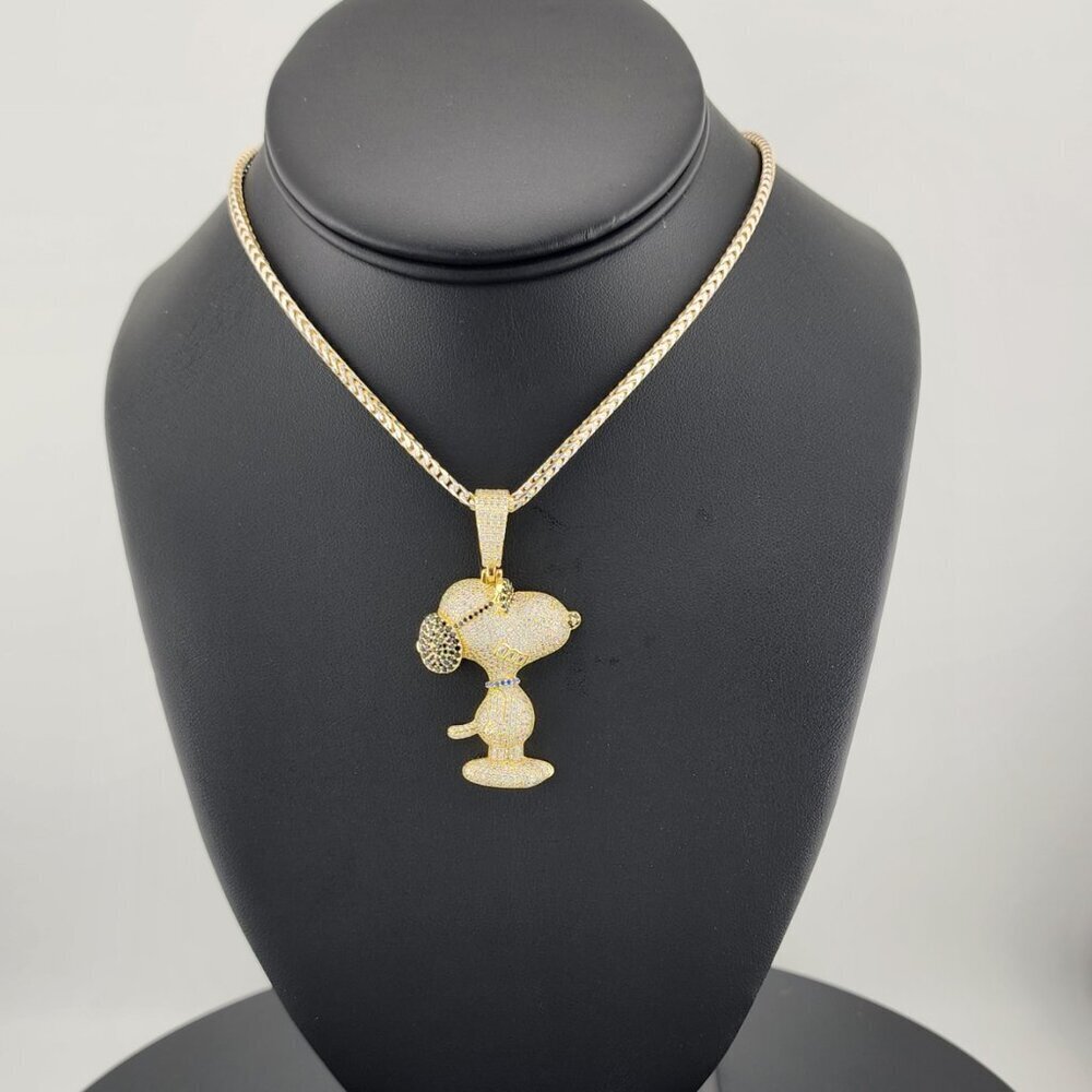 Sterling Silver 925 Snoopy Pendant Necklace – Classic Peanuts Character Jewelry